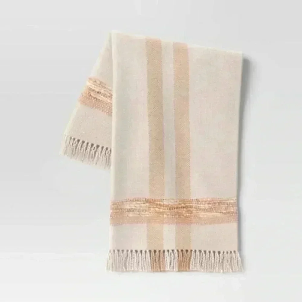 NWOT Threshold Woven Plaid Throw‎ Blanket